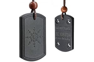 SEKDAQ Collana con Ciondolo Scudo Anti Radiazioni, Collana di Energia con Ciondolo Orgone, Collana con Meditazione di Guarigione Reiki (42 X 22 Mm)