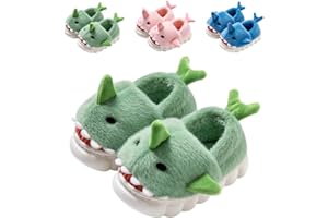 DRECAGE Pantofole Bambino Squalo Ciabatte Bambina Invernali Peluche Ciabatte Ragazze e Ragazzi Antiscivolo Scarpe Caldo Bambini