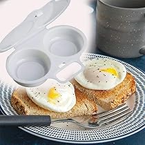 Mikrowellen-Eierpochierer Aus PP – 2-fach Antihaft, Mit Deckel, Pochiert Eier In Minuten, Wiederverwendbar