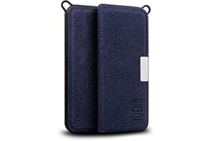 TUDIA Leder Magnetische Ultra Slim Schutzhülle Kompatibel mit KardiaMobile EKG Herzmonitor, KardiaMobile Hülle, KardiaMobile EKG Herzmonitor Schutzhülle (Blau)