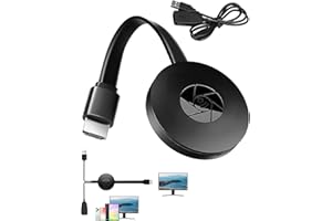 CKDSA Adaptador de Pantalla HDMI inalámbrico 4K HDR HDMI duplicado de Pantalla WiFi Transmisor Dongle Soporte Transmisor de transmisión de TV Plug and Play Baja latencia para Android, iOS, Windows, Mac