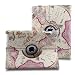 Produktbild iPad Air 2 Schutzhülle Case Cover Schutztasche, PU-Leder, Standfunktion, automatischer Schlaf- / Wachmodus, 360° drehbar, Globus Design (lila)