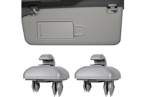 ANBOO 2 Stück Sonnenblende Halterung für Audi, Auto Sonnenblende Clip Haken Kompatibel mit Audi A1 A3 A4 A5 S3 S4 S5 Q3 Q5 TT, Halter für Sonnenblenden 8U0857562 8E0857562A (grau)
