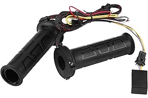 JADESHAY 1 paire de poignées chauffantes pour moto 12 V, 22 mm, 7/8, poignées chauffantes électriques pour moto