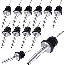 24 Versatori In Acciaio Inox Per Liquori Con Tappo Antipolvere In Silicone: Perfetti Per Bar, Cucina E Olio, Antigoccia E Universali!