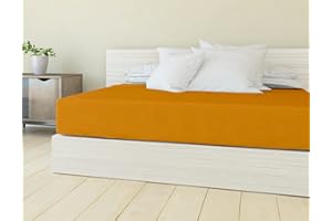 BANZAII TEXTILE INNOVATOR ONLINE Banzaii Lenzuolo sotto con Angoli in Microfibra trattamento Manopesca, No Stiro, Matrimoniale 160/170 x 190/200 x 30 cm, adatto sia a materassi alti che bassi, Oro Made in Italy