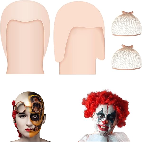 Bonnet Chauve En Latex Couleur Chair - Taille Universelle (~30 Cm) - Pour Déguisement, Halloween, Cosplay, Théâtre