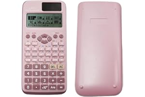 ANGLEPINGPING FX-991EX Scientific Calculator with 552 Functions,Engineering Calculator Scientific with 10+2 Screen Displays for School Office Business Home Daily Use,Pink
