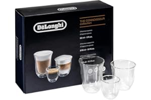‎DE'LONGHI De'Longhi 5513296671 Szklanki, Przezroczysty, 60/90/220ml