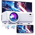 Mini Proiettore Portatile WiFi Bluetooth, TOPTRO Videoproiettore 8500 Lumens 1080P Full HD, Funzione di Zoom, ±15° Correzione