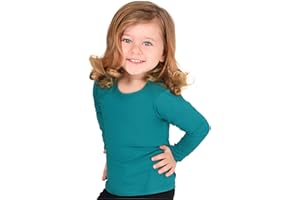 Lilax Girls' Basic Long Sleeve Round Neck T-Shirt