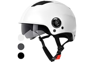 Westt Casco Bicicleta Adulto Casco Patinete electrico Adulto Scooter Skate Skateboard Bicicleta eléctrica Patines en línea Hombre Mujer con Visera y Protector Solar, Negro Blanco & Gris