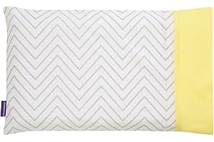 ClevaMama Toddler Pillow Case, in 100% Soft Cotton - Grey, 35x55 cm