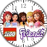 Lego Friends Wanduhr 25,4 cm Nice Geschenk und Raum Wand Decor Z186