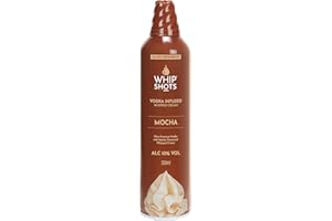 MOCHA WHIPSHOTS | Vodka Infused Whipped Cream | 10% ABV | 200ml | Party like Cardi B | Made to be shared | Shots, Cocktails, Boozy Brunch, Party
