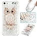 Produktbild Ooboom® iPod Touch 6/5 Hülle TPU Silikon Bumper Schutzhülle Handy Tasche Case Cover mit Funkeln Glänzend Bling Glitter - Eule