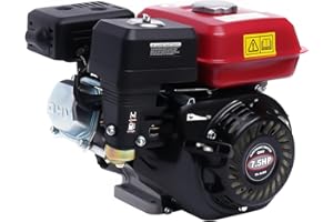 BATHRENA 4 Stroke Petrol Engine 4000W 7.5HP Pull Start Replacement Engine 208CC Gasoline Engine Single Cylinder Gas Motor - 3600rpm for Water Pumps, Vibrators, Lawnmowers