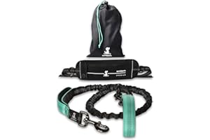 SPARKLYPETS Laisse Mains Libre pour Chien Grande et Moyenne Taille – Laisse Anti-Traction avec Coutures réfléchissantes pour Chien - Accessoire Chien pour Le Jogging, la Marche à Pied, la randonnée, l’Escalade