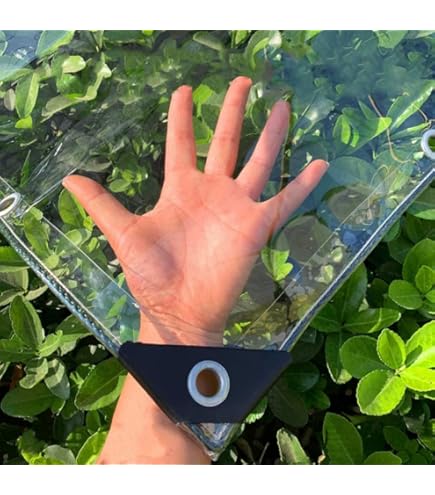 Telone Impermeabile Trasparente 420g/m² - PVC 0.3mm Con Occhielli Per Auto, Barche E Giardino - Foto 12