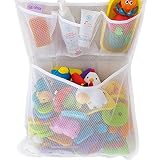 1 Stück Kinder Badewanne Spielzeug Aufbewahrungstasche Spielzeug Mesh Netz Bad Ordentlich Organizer, Spielzeug Mesh Beutel Mit 4 starke Saugnäpfe