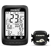 COOSPO BC107 GPS Computadora de Bicicleta Ant+/ BLE5.0, Ciclocomputador Bici Inalambrico IP67 Impermeable de 2,4" Retroilumin