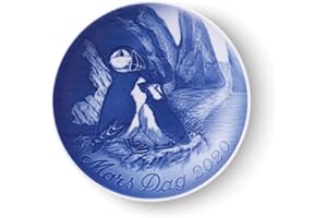 ROYAL COPENHAGEN Bing & Grondahl, Piatto della Mamma 2020 "Puffino con Pulcino"