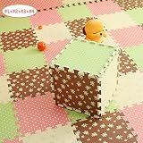 9 Stück Puzzlematten, Kinderspielteppich Wasserdicht Spielmatte Rutschfest Spielteppich Puzzle Kinderteppich Gymnastikmatte Trainingsmatte Bodenschutz Matten aus EVA-Schaum für Kinder und Babys Schlafzimmer Yoga Turnhalle Kinderzimmer Deko Für Innen und Draußen geeignet, 30 x 30 x 1,0 cm - 7