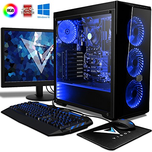 VIBOX Vision 2SXLW Gaming PC Ordenador de sobremesa con Cupón de Juego, Windows 10 Pro OS, 22