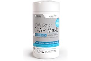 AWOW PROFESSIONAL A World of Wipes Professional Unscented coton Cpap Masque de nettoyage lingettes, lingettes 62, Formule naturelle