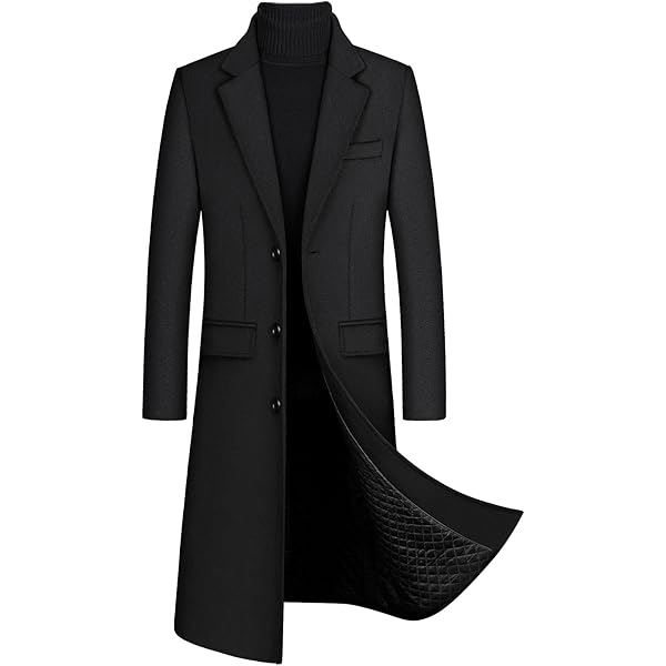 Herren Wintermantel, Slim Fit Zweiteiliger Mantel für