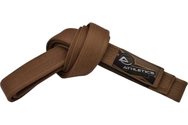Athletics Gear AG Ceinture de karaté pour arts martiaux, 100 % coton avec coutures multiples pour BJJ, judo, taekwondo et karaté