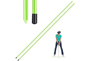 AXKAL Golf Swing Trainer Alignment Sticks 34 Inches Value 2 3 Pack, Golf Club Sticks Rods Equipment Training Aid for Golf Shot Stroke, Warm-Up Strength Speed Practice Tool