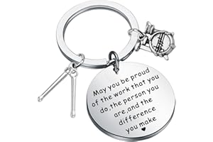 AKTAP Drumstick Schlagzeuger Schlüsselanhänger Musikband Geschenke für Schlagzeuger Percussionisten May You Be Proud of the Work You Do