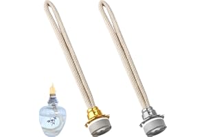 WFPPSK 2 Stoppino Lampada Catalitica, Stoppino per Lampada ad Olio Sostituzione di Fragranza 18mm Sicuro Durevole Profumato per Aromaterapia Diffusore Catalitico Bruciatore (Oro + Argento)