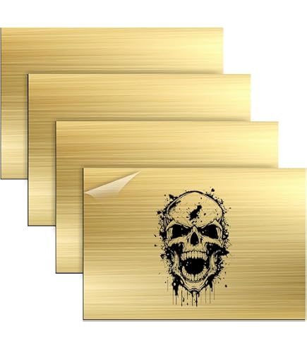 Yuragim Lasergraveerplaat – 4 Stuks – 30x20 Cm – ABS-kunststof – 1,3 Mm – Tweelaags Voor Scherpe Gravures – Voor Borden En DIY
