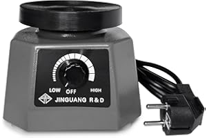 Memows Plaque Vibrante pour Plâtre, Vibrateur Plâtre 220V 100W électrique Oscillateur Dentaire, Vitesse Réglable vibrateur dentaire de 4 pouces pour Mélanger Modèles Moulage Plâtre Moulage Résine