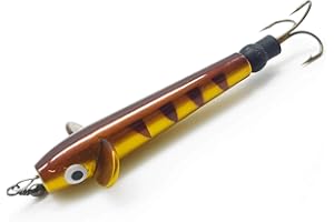 Allcock Metal Devon Minnow 2" Tiger Stripe Sinking Salmon/Trout Lure