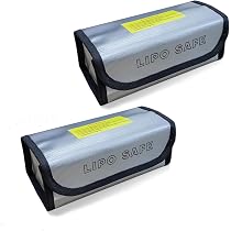 Sac Ignifuge Pour Batterie LiPo 18x23 Cm – Protection Anti-Feu Et Antidéflagrant – Lot De 2