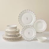 Karaca Elegance Bone Aries Metalic 24 Par&ccedil;a 6 Kişilik Yemek Takımı