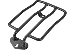 KATUR Moto Porte-Bagages Support à Tablette Convient 280mm Siège arrière Solo (11") Noir Convient Harley XL Sportster 883 XL1200 1985-2003