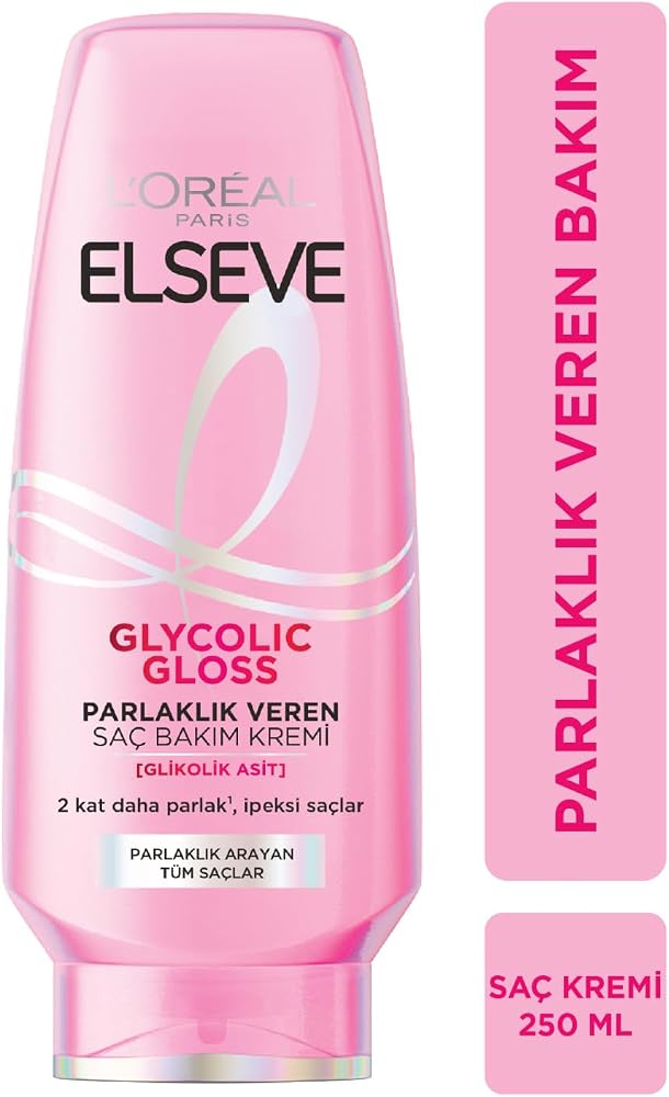 L'Oreal Paris Elseve Glycolic Gloss Parlaklık Veren Saç Bakım Kremi 250ml