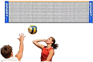 Portabel tennisnät, fotboll Tennisnät | Höjdjusterbar barn volleybollnät,Tennisbanan tillbehör, sportkonditionsträningsnät för utomhusbruk inomhus