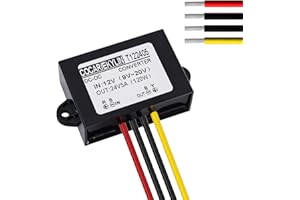BGOODVISION CC 12V a 24V Paso hasta Convertidor 5A 120W Transformador Regulador Podar Suministrar Adaptador Acepta Entradas DC 9-20V para Coche Camión Vehículo Motor Barco