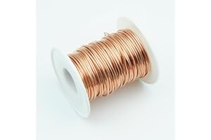 Junhui 20m Garten Kupferdraht, 16 Gauge Reiner Kupferdraht, Kupferdraht für Garten, Pflanzen und Gemüseanbau, Schweißen, Experiment, Schmuck, DIY