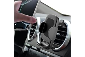 YIEDDE Car Phone Holder for Mercedes Benz A/B/C/E/S Mini Cooper Audi-TT Ford Jeep Suzuki Mustang Wrangler Swift Round Vents Mount for All Circular Air Vents iPhone 16/15/14/13 Pro Max Galaxy S25/S24/S23/S22