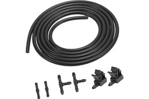 A ABSOPRO Gicleurs de lave-glace avant avec 4 connecteurs, tuyau de lave-glace de 2 mètres pour citroëns Berlingo pour MK2 (ensemble de 7)