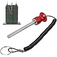 Red Hate Sport Weight Stack Pin,Universal Magnetic Weight Pin with Pull Rope Strength Training Equipment for Commercial Gym or Home Gym.