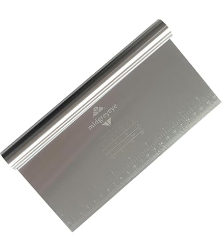 LARES Tagliapasta / Spatola / Cardella In Acciaio Inox, 15 Cm, Con Scala, Made In Germany