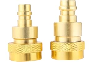 gohantee Kit de conversion A/C R134a vers R1234yf, adaptateur rapide, connecteur haute et basse tension réglable, compatible avec climatiseur R1234yf système de réfrigérant