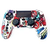 Playstation 4 ile Uyumlu Desenli Kol Koruyucu Silikon Kılıf 10P4 Ps4 Kol Kılıfı